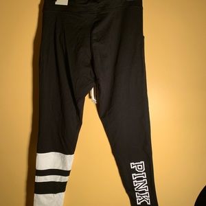 Black & white campus leggings Pink